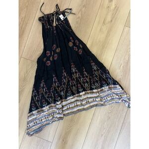 Cleobella Black and Red Patterned Mini Dress